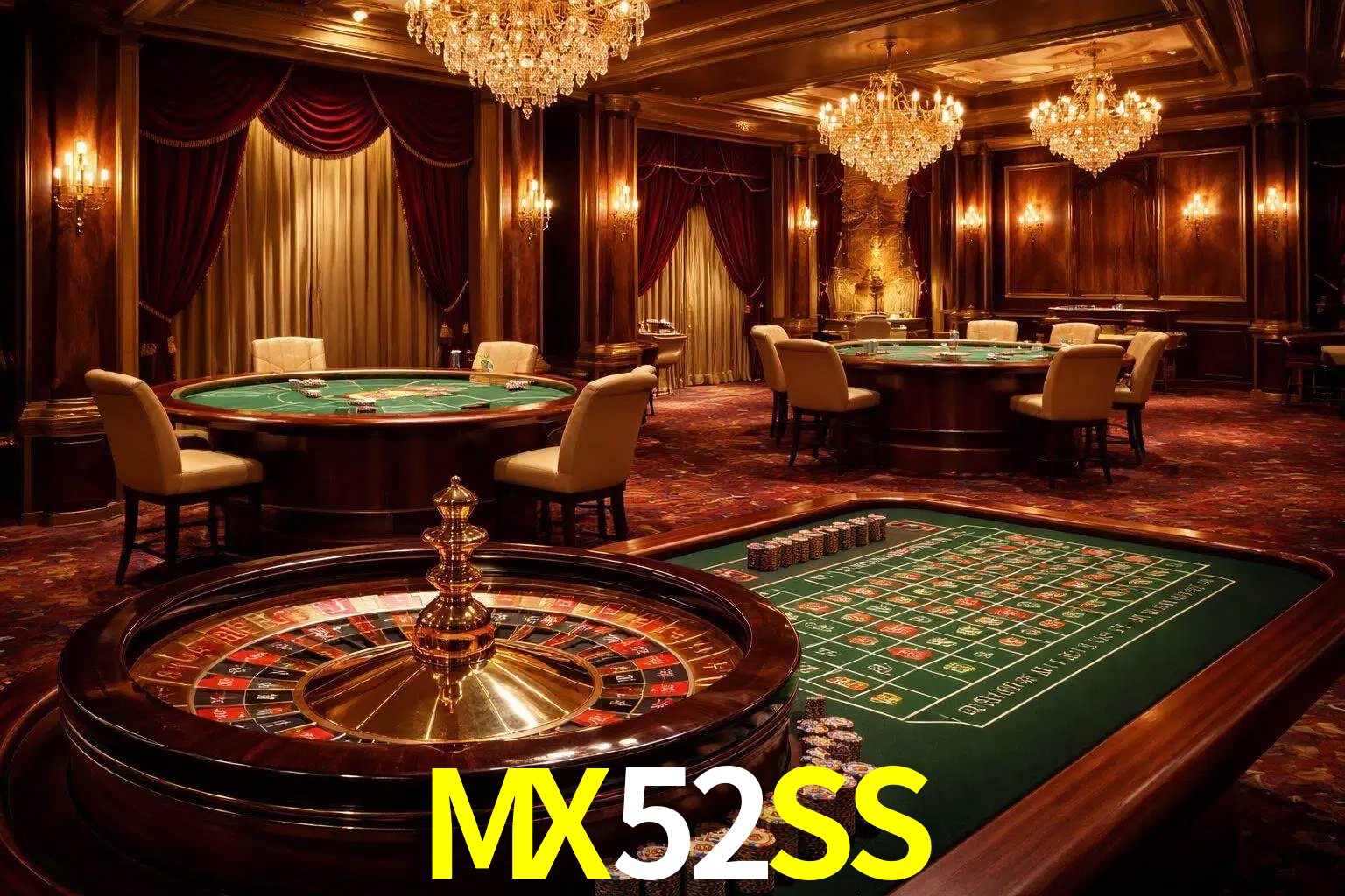Una escena premium de mesa de casino en vivo con cartas, elementos de ruleta y un ambiente pulido de estudio de transmisión.